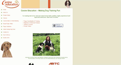 Desktop Screenshot of canine-education.com